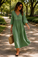Bruna | Vestido Maxi de Lino
