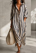 Mykonos | Vestido Camisero de Rayas