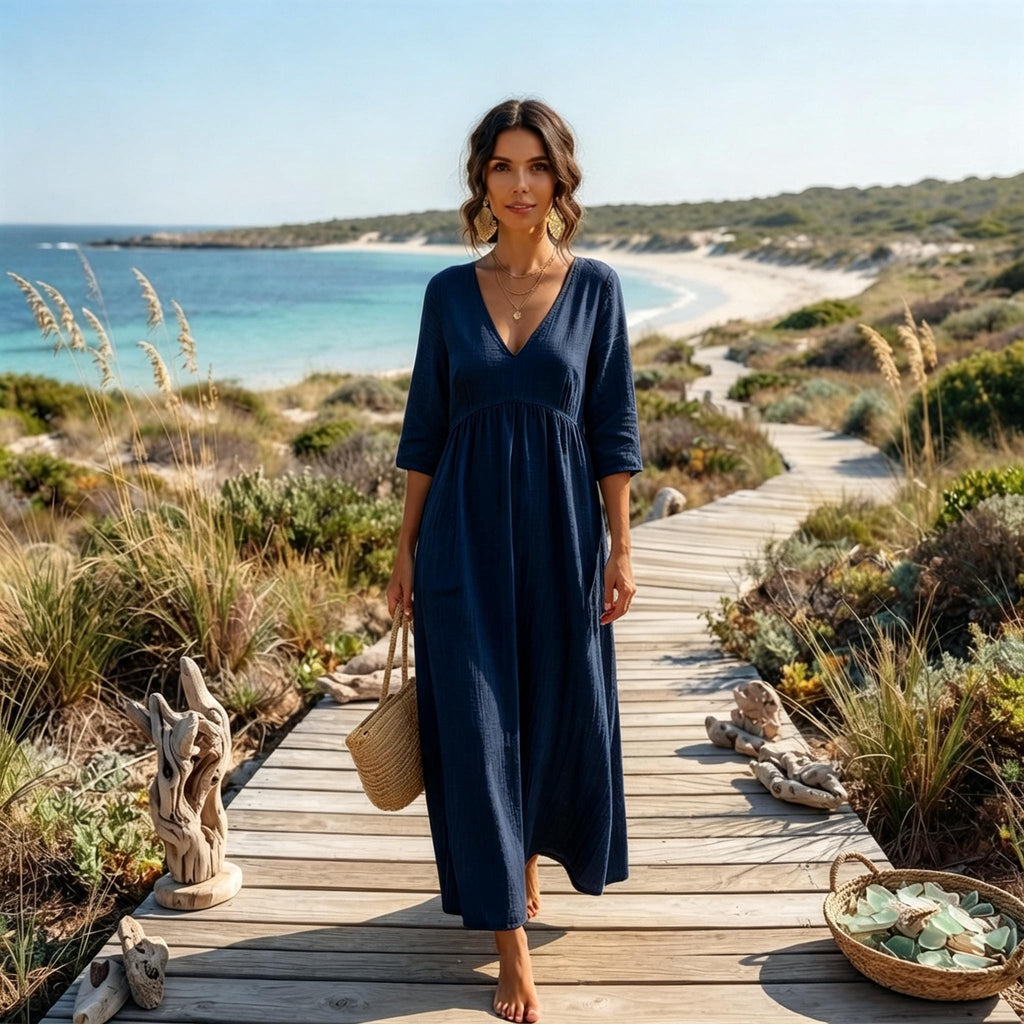 Brisa | Vestido Maxi de Lino