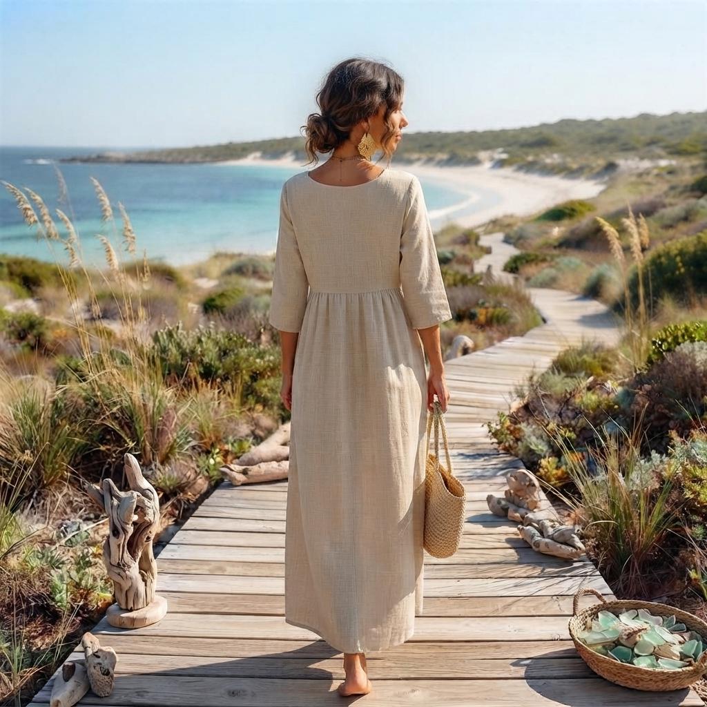 Brisa | Vestido Maxi de Lino