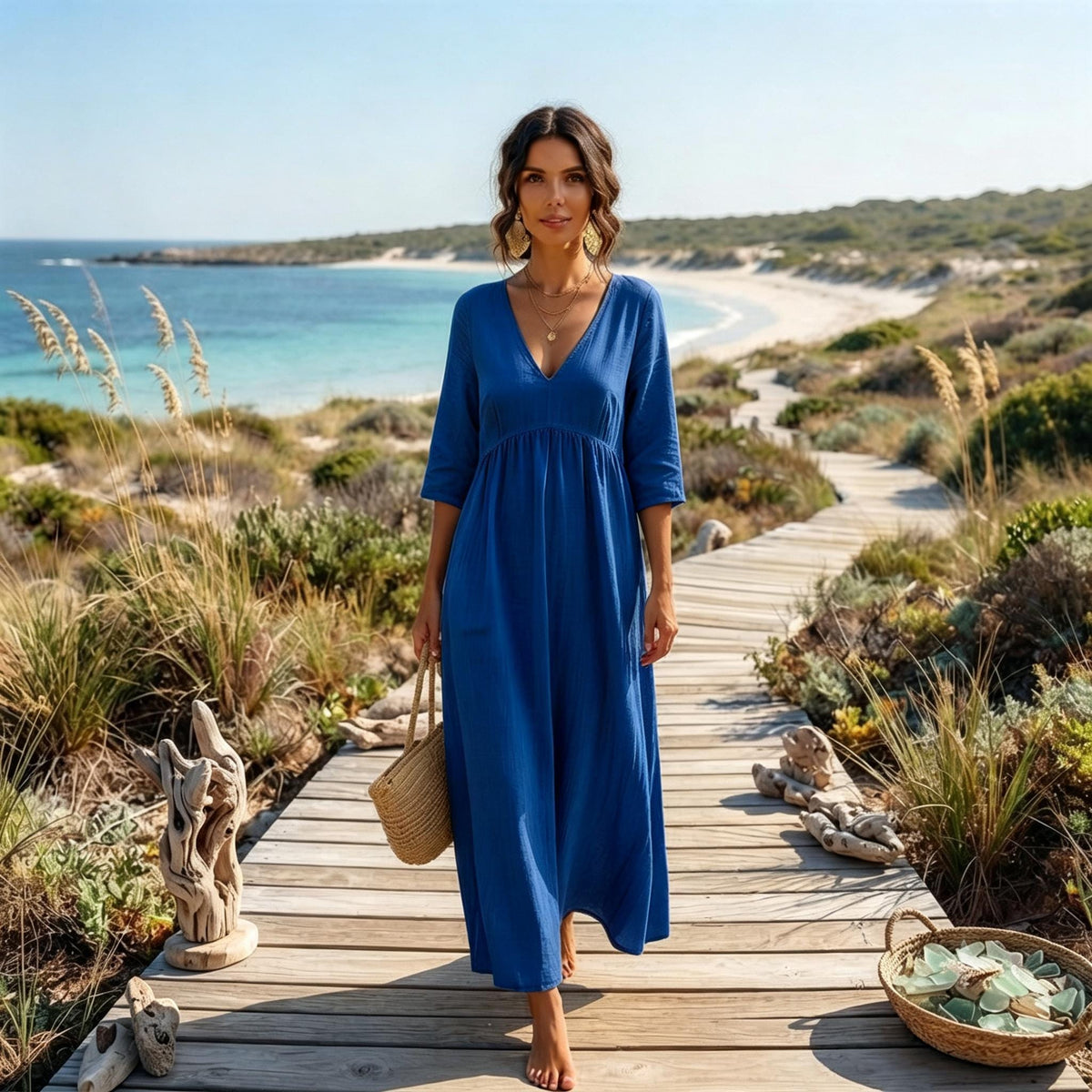 Brisa | Vestido Maxi de Lino