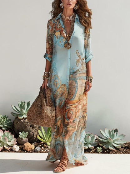 Vestido estampado bohemio