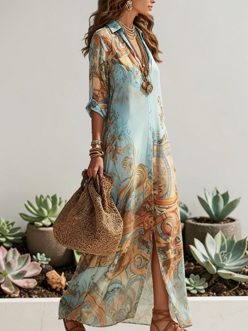 Verona | Vestido Camisero Maxi