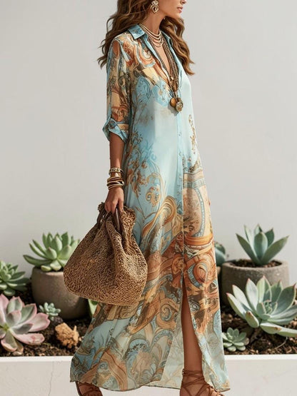 Vestido estampado bohemio