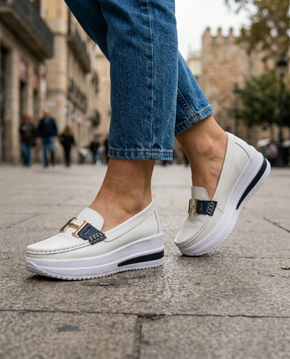 Mocasines Plataforma con Herraje