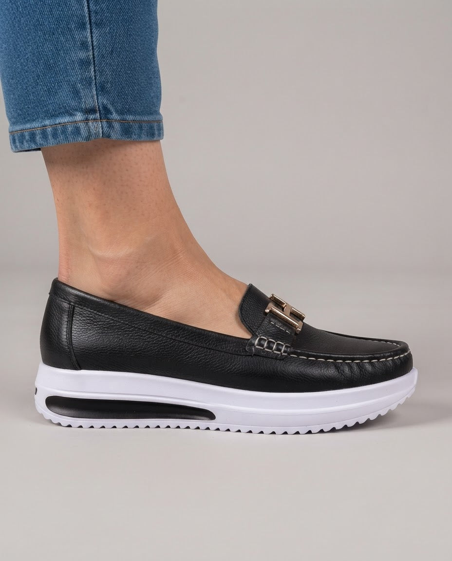 Mocasines Plataforma con Herraje