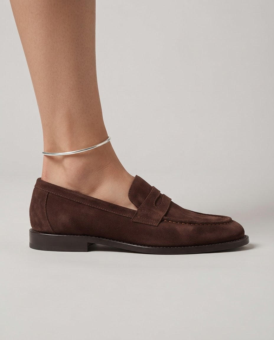 Mocasines Penny en Acabado Ante