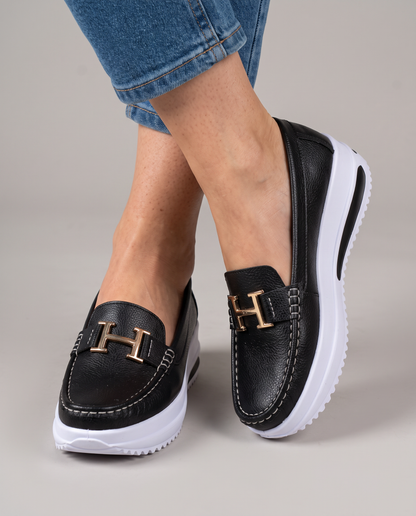 Mocasines Plataforma con Herraje