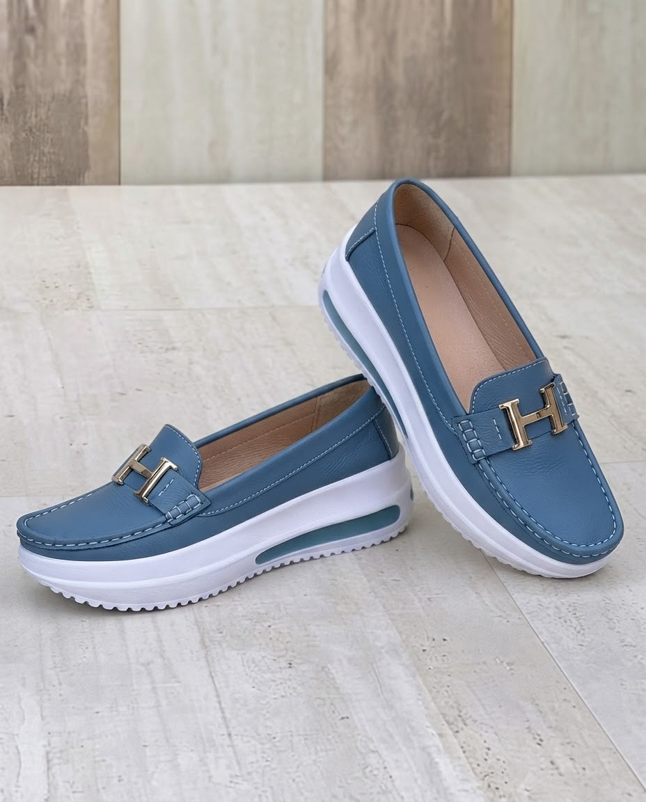 Mocasines Plataforma con Herraje