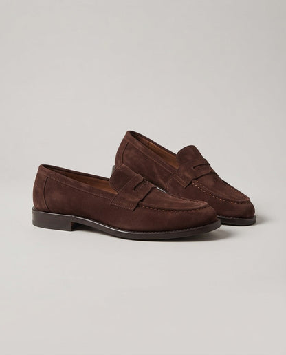 Mocasines Penny en Acabado Ante