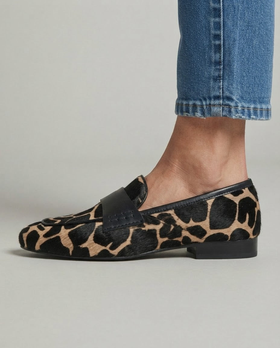 Mocasines con Estampado Jirafa