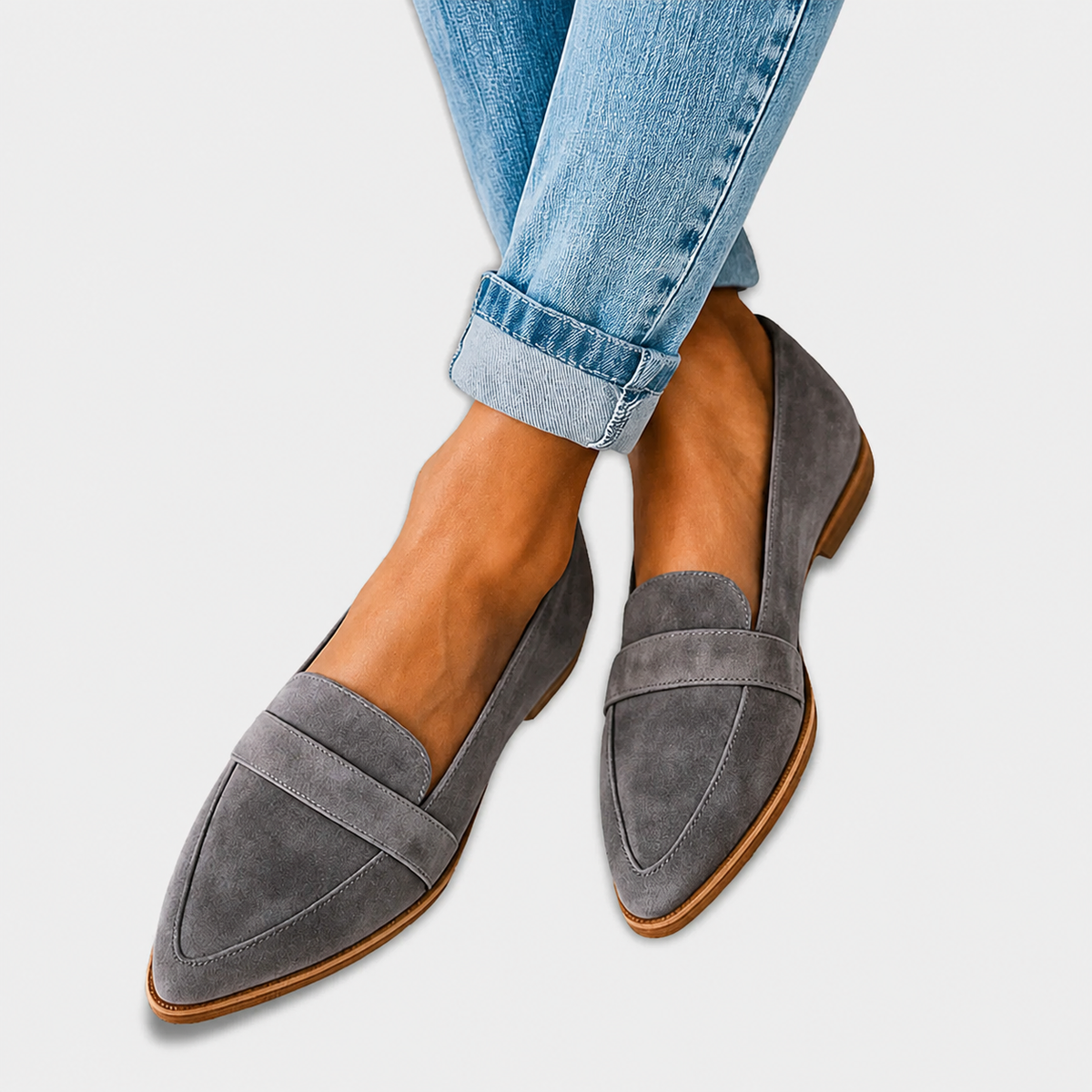 Mocasines de Punta Fina en Acabado Mate