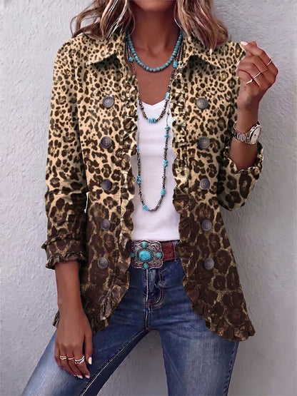 Lucia | Chaqueta Leopardo con Volantes