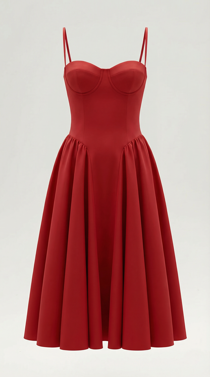 Odette | Vestido midi Corsé