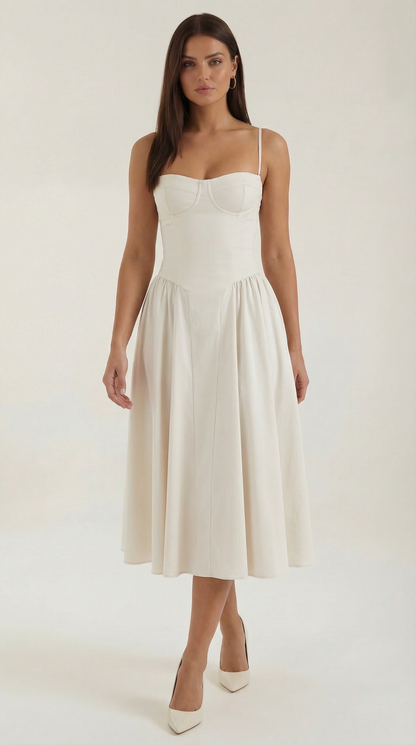 Odette | Vestido midi Corsé