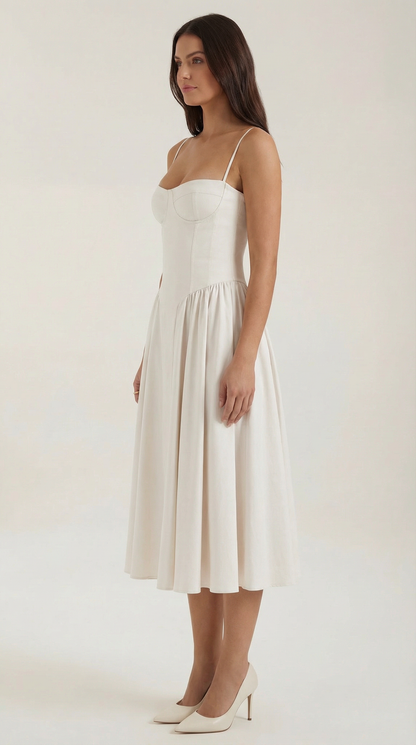 Odette | Vestido midi Corsé